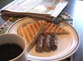 Cheese Sandwich With Sausages 